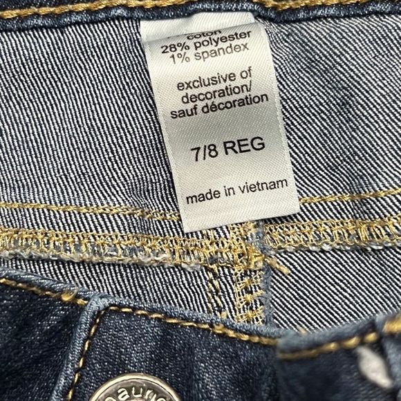 Maurice’s Dark Wash Straight Leg Jeans Size 7/8 - Picture 3 of 5